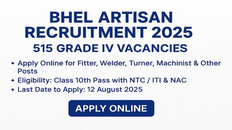 BHEL Artisan Recruitment 2025