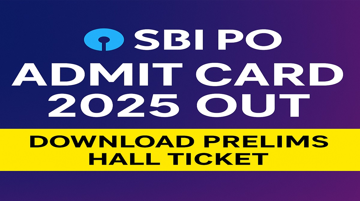 SBI PO Admit Card 2025