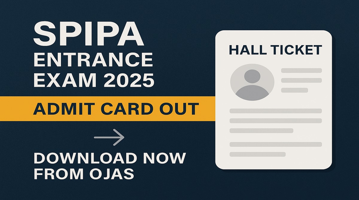 SPIPA Entrance Exam 2025 Admit Card