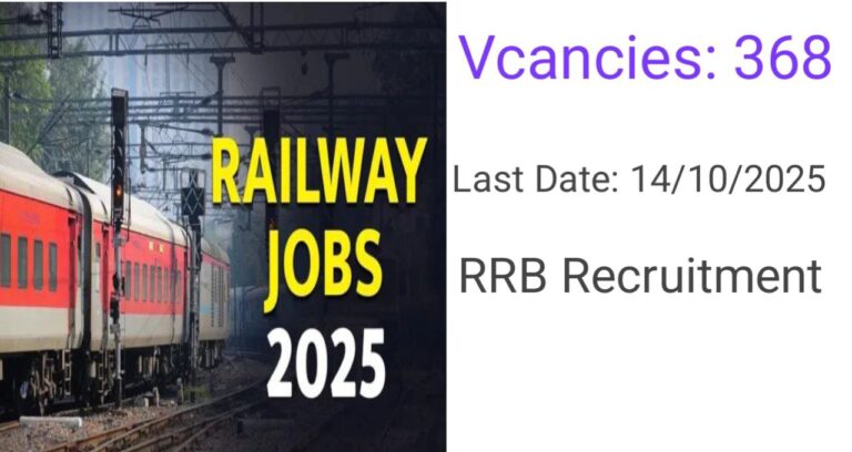 RRB Section Controller Recruitment 2025